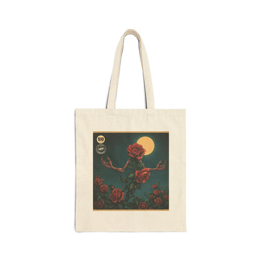 Multidimensional Rose SCP Cotton Canvas Tote Bag