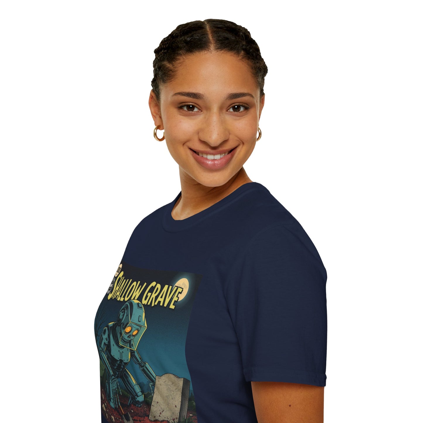 Vintage Comic Cover Shallow Grave Graphic T-Shirt