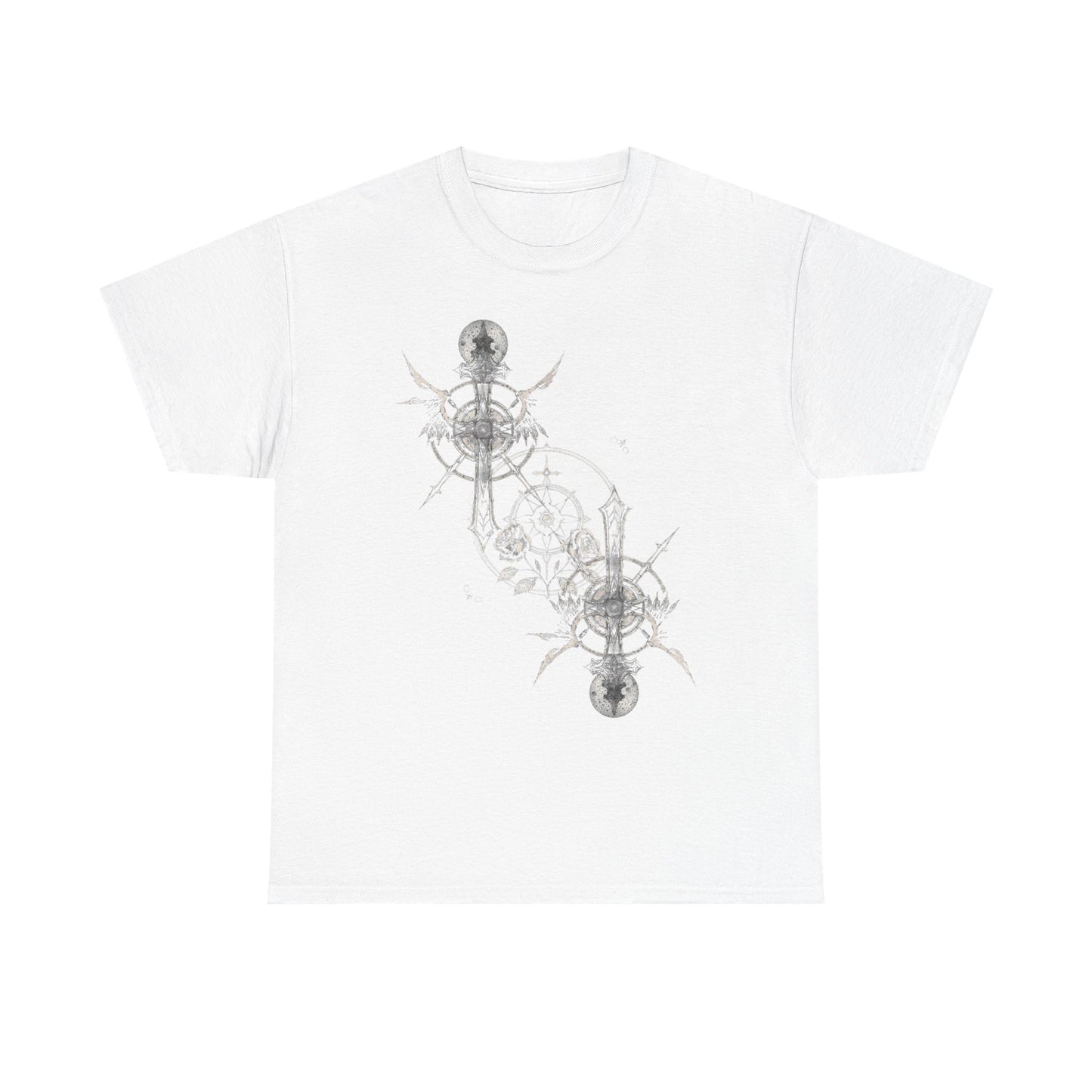 Gothic Y2k Cross Unisex Heavy Cotton Tee