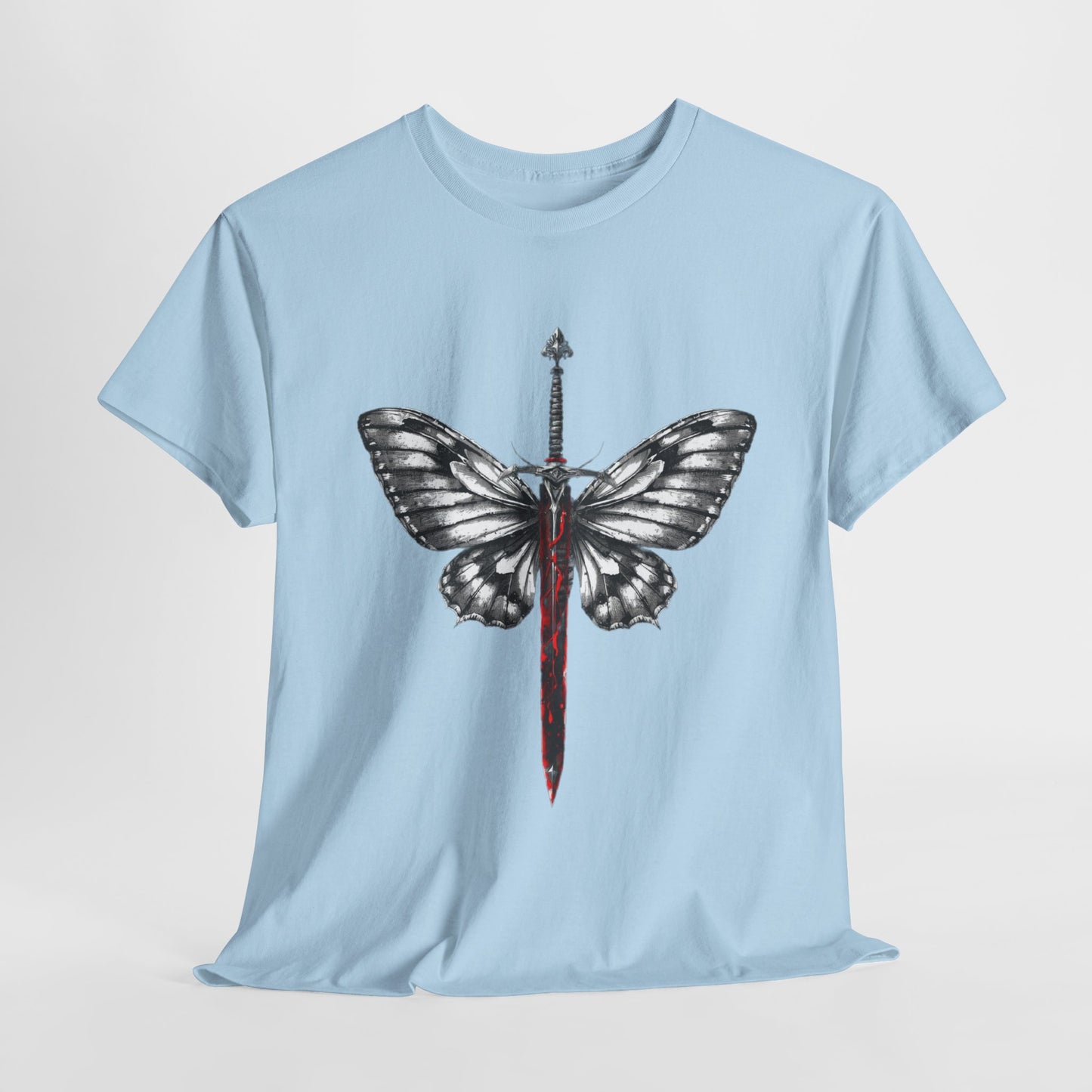 Gothic Y2k Butterfly Sword Graphic Tee