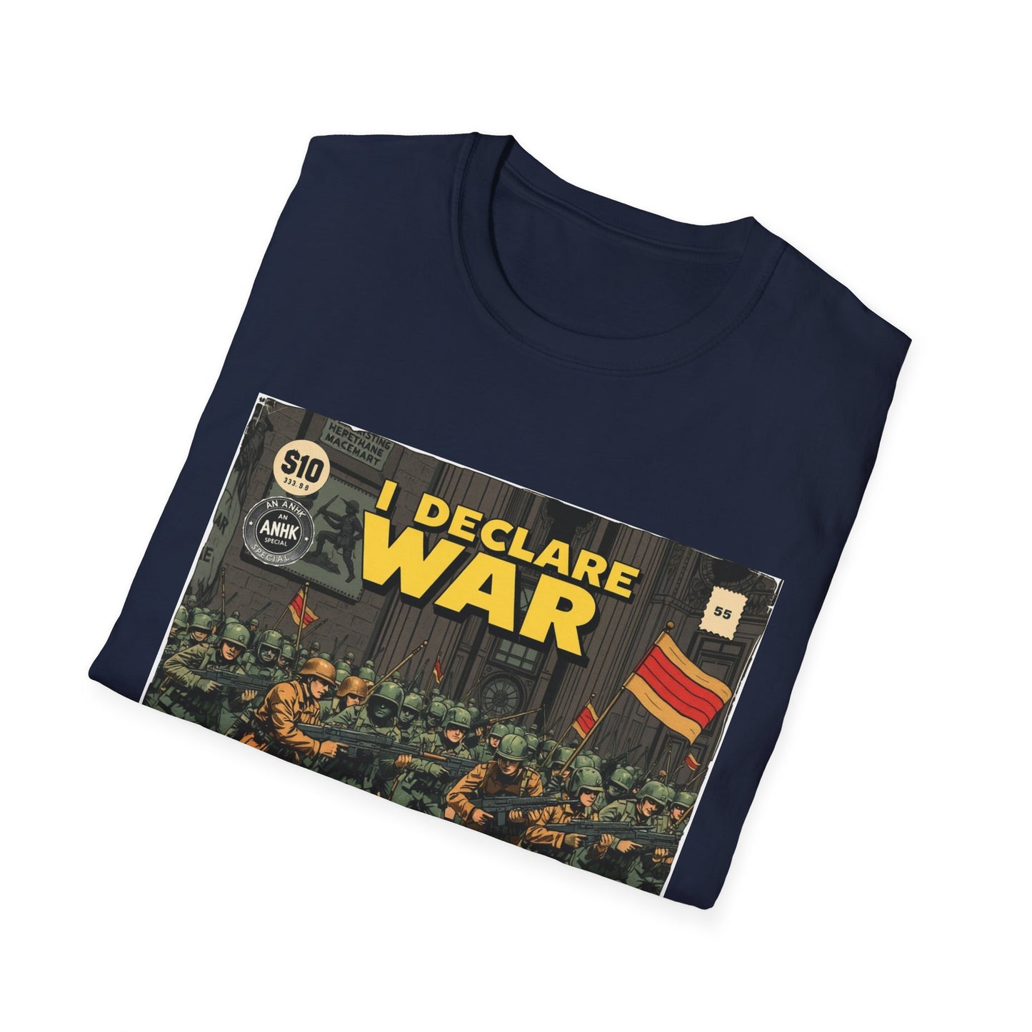 Vintage Comic Cover 'I Declare War' Graphic T-Shirt