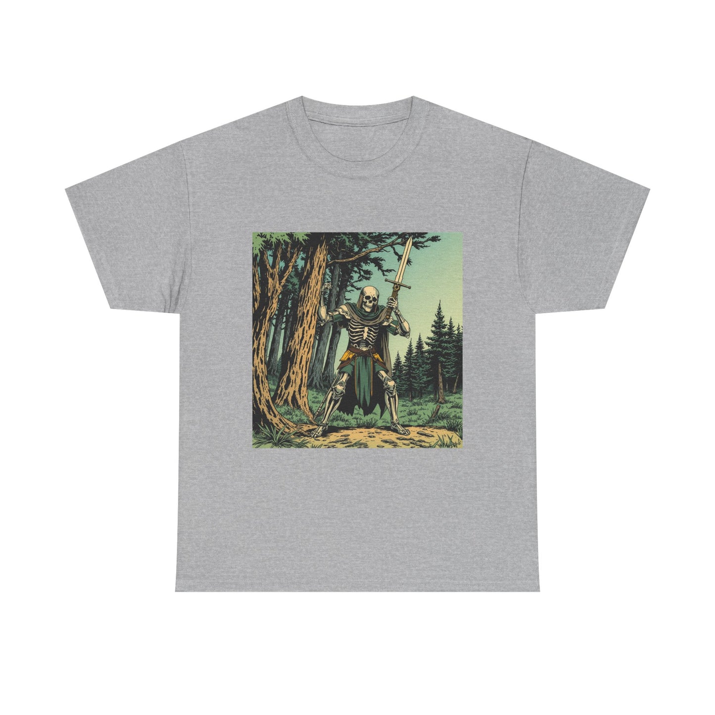 Skelly Goth Vintage Comic Cover  Unisex Heavy Cotton Tee