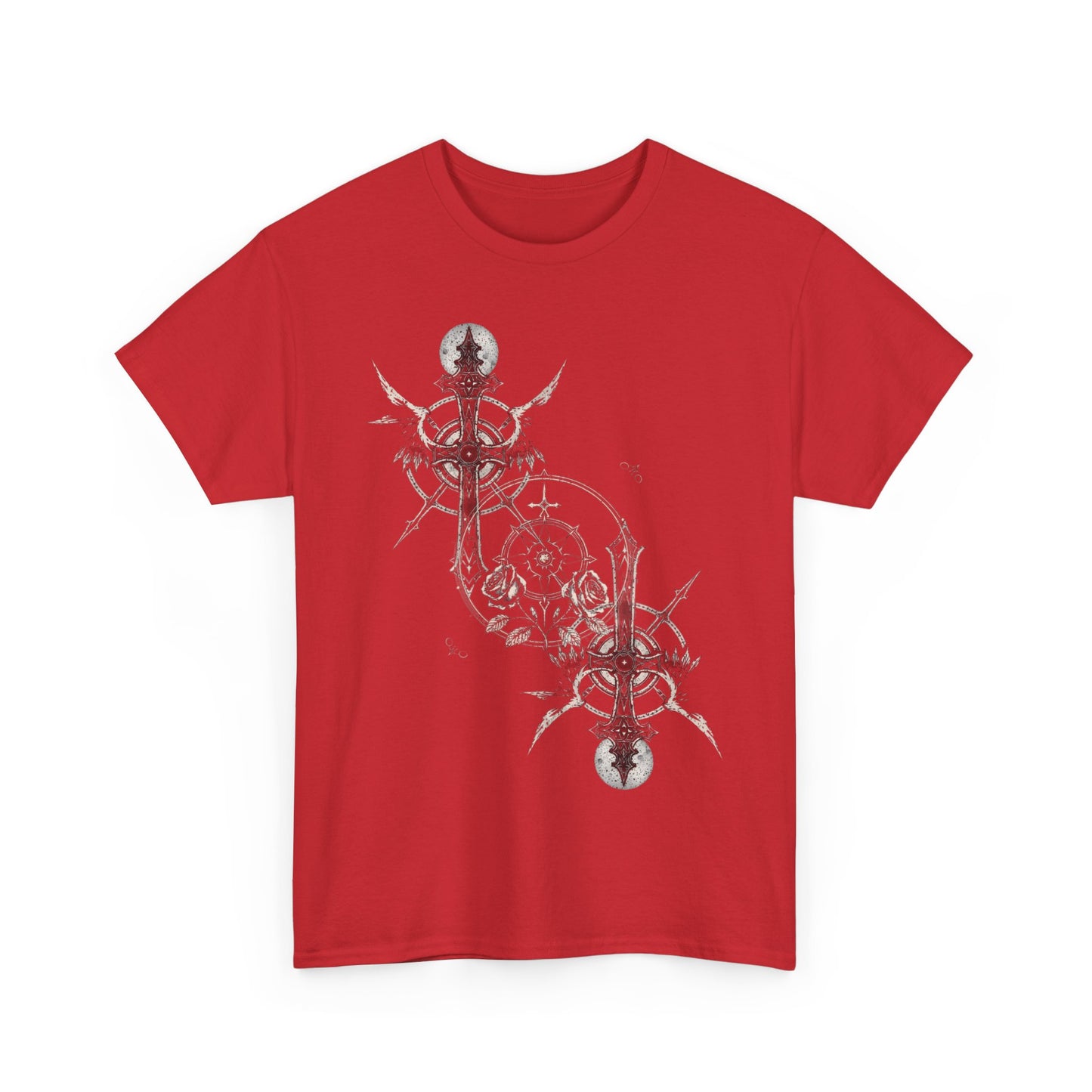 Gothic Y2k Cross Unisex Heavy Cotton Tee
