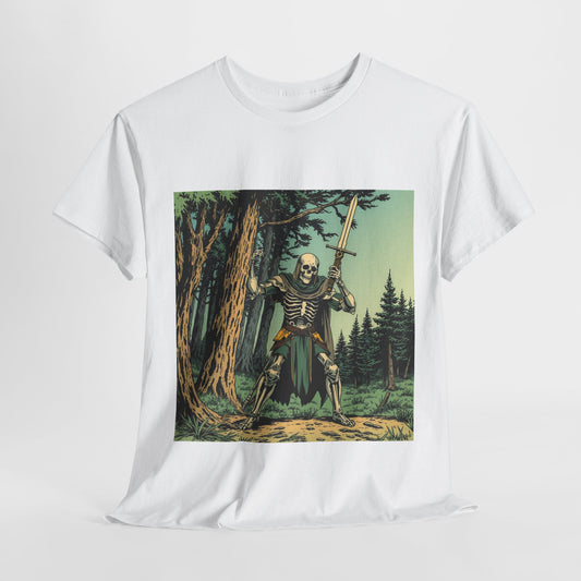 Skelly Goth Vintage Comic Cover  Unisex Heavy Cotton Tee