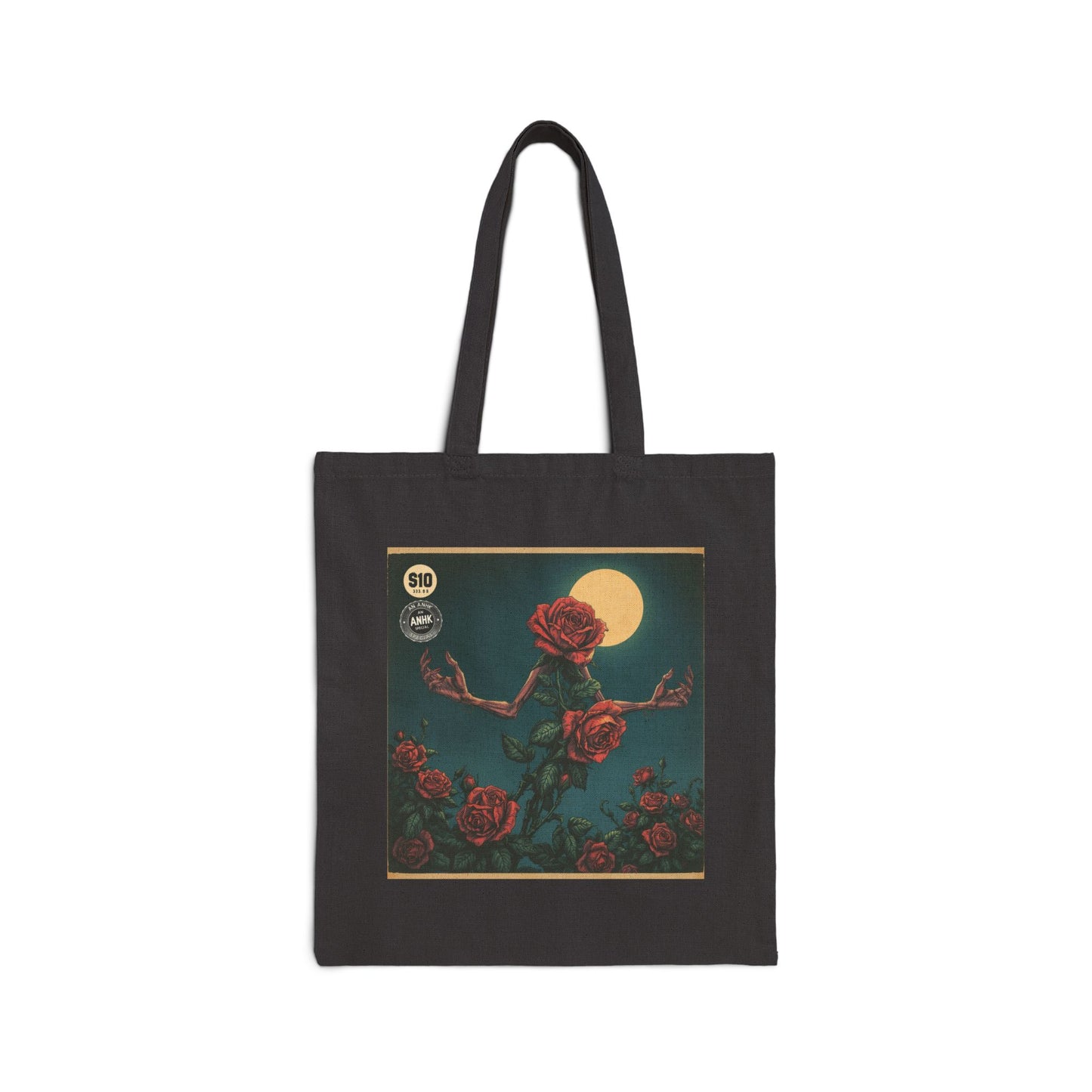 Multidimensional Rose SCP Cotton Canvas Tote Bag