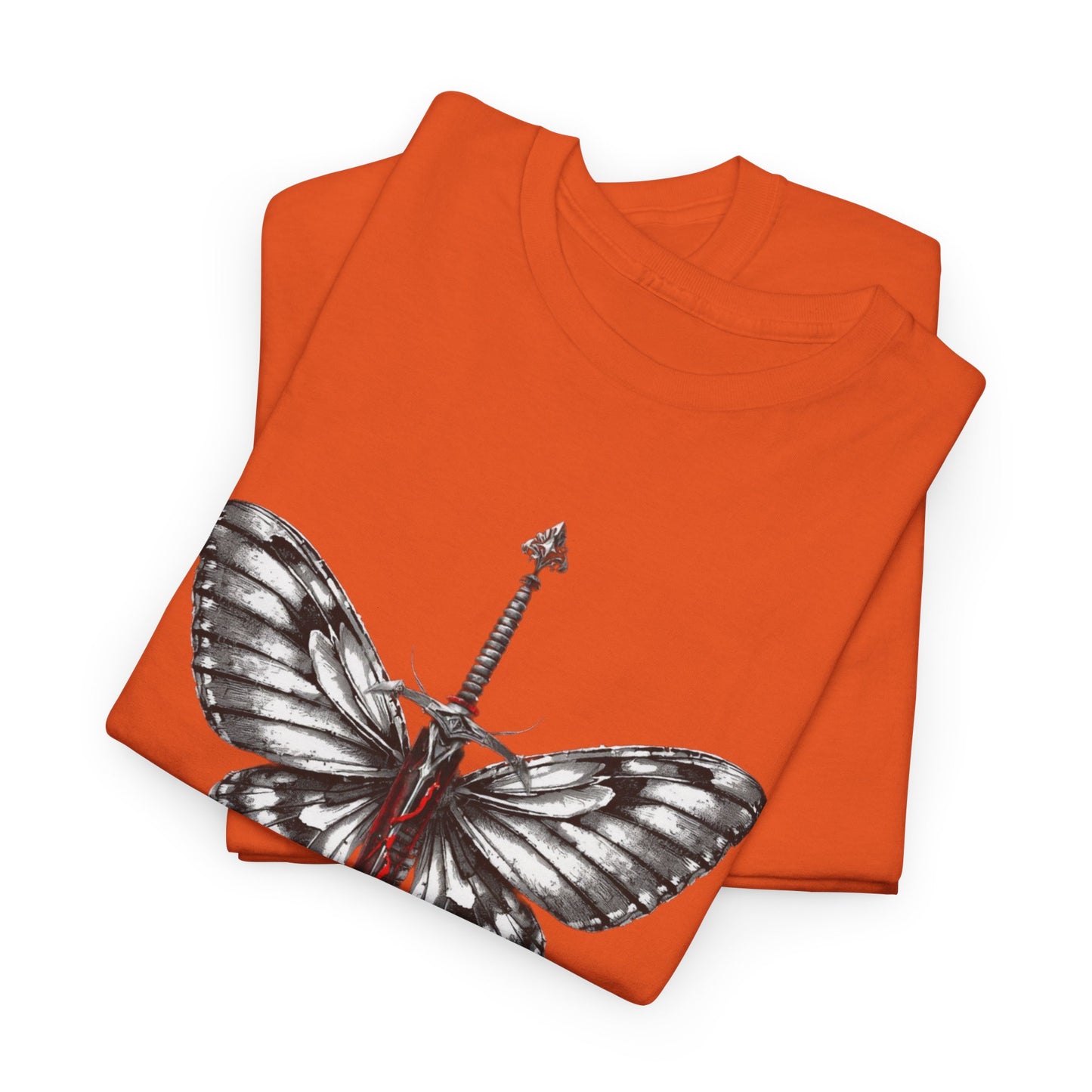 Gothic Y2k Butterfly Sword Graphic Tee