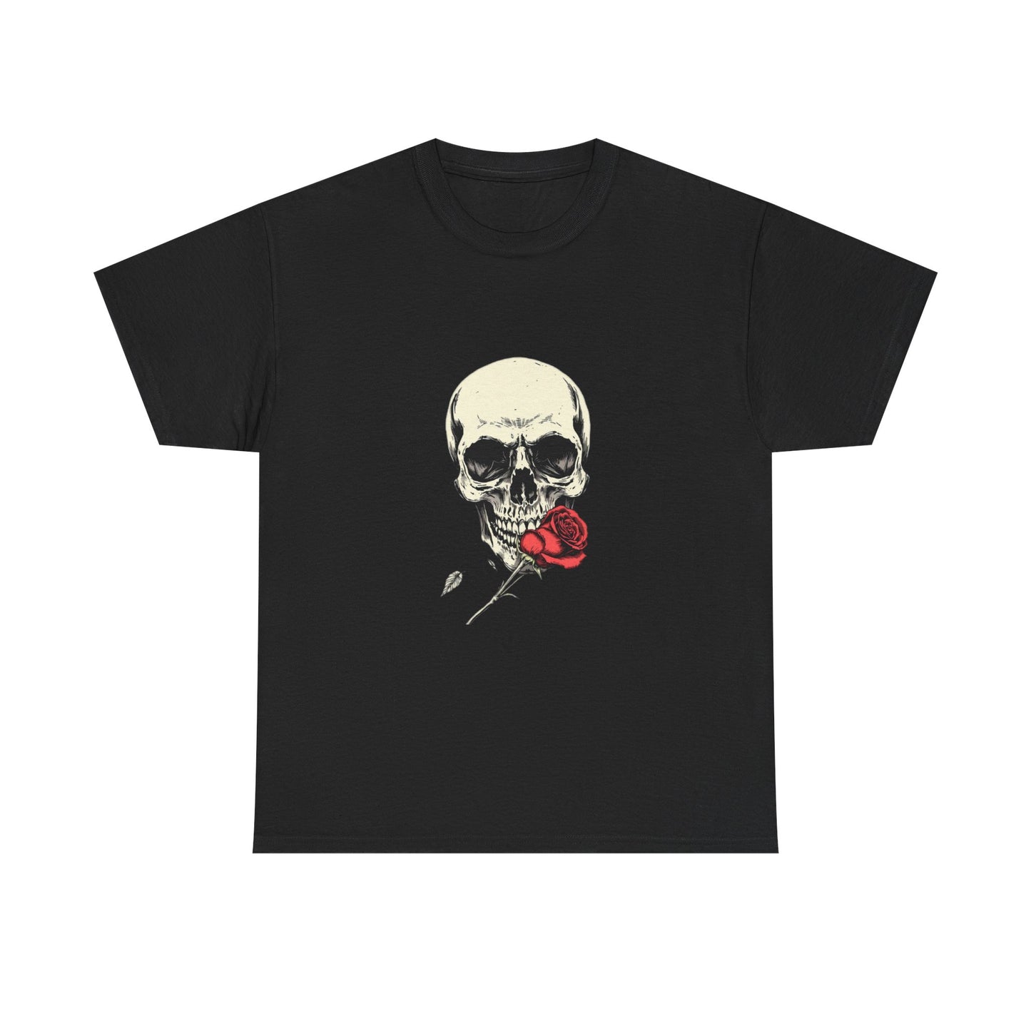 Gothic Y2k Skull Rose Unisex Tee