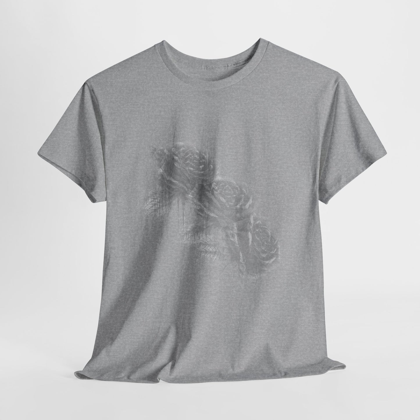Y2k Gothic Faded Rose Unisex Heavy Cotton Tee