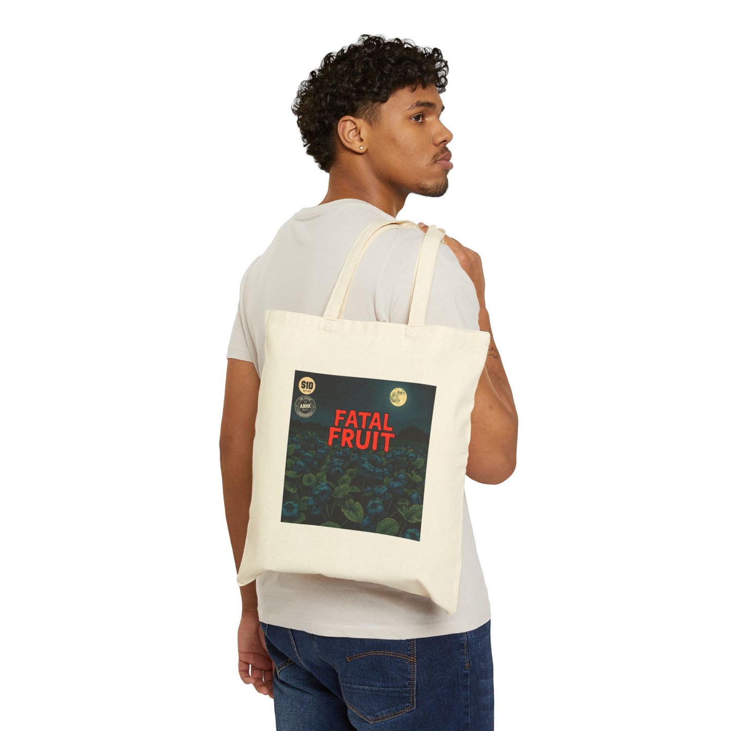 Fatal Fruit Art Cotton Canvas Tote Bag