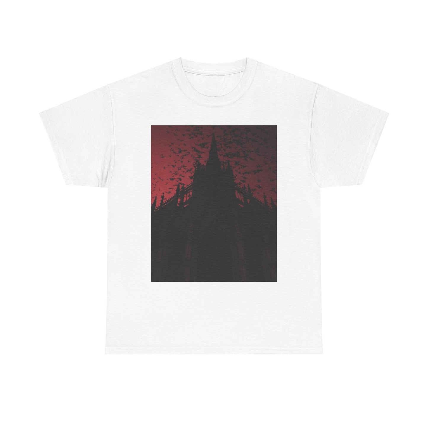 Dark Fantasy Cathedral Unisex Heavy Cotton Tee