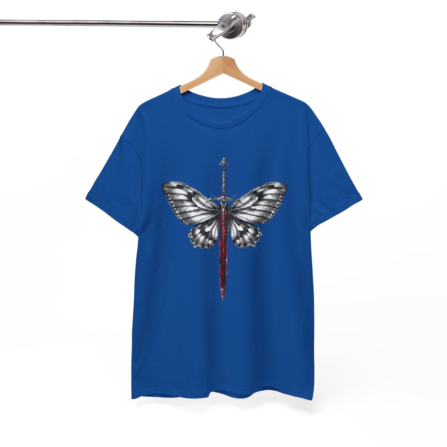 Gothic Y2k Butterfly Sword Graphic Tee