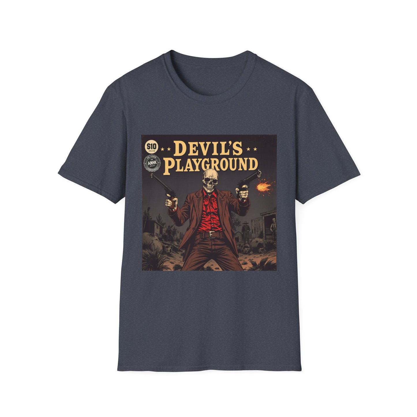 Vintage Comic Cover 'Devil's Playground' Graphic Tee