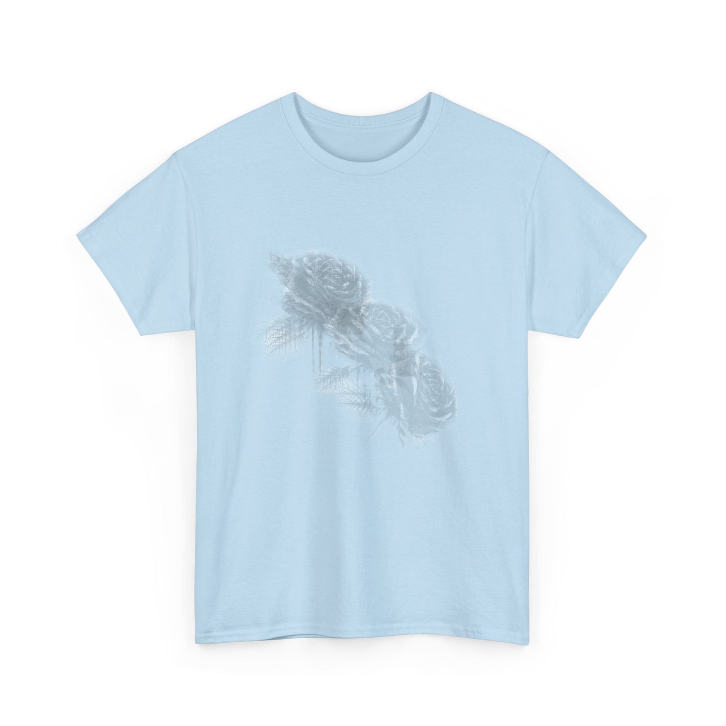 Y2k Gothic Faded Rose Unisex Heavy Cotton Tee