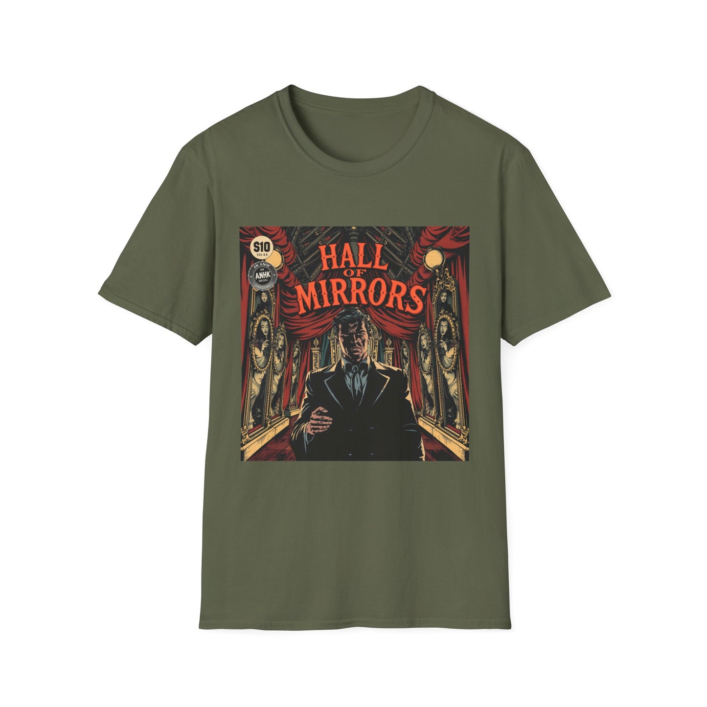 Vintage Comic Cover 'Hall of Mirrors' T-Shirt